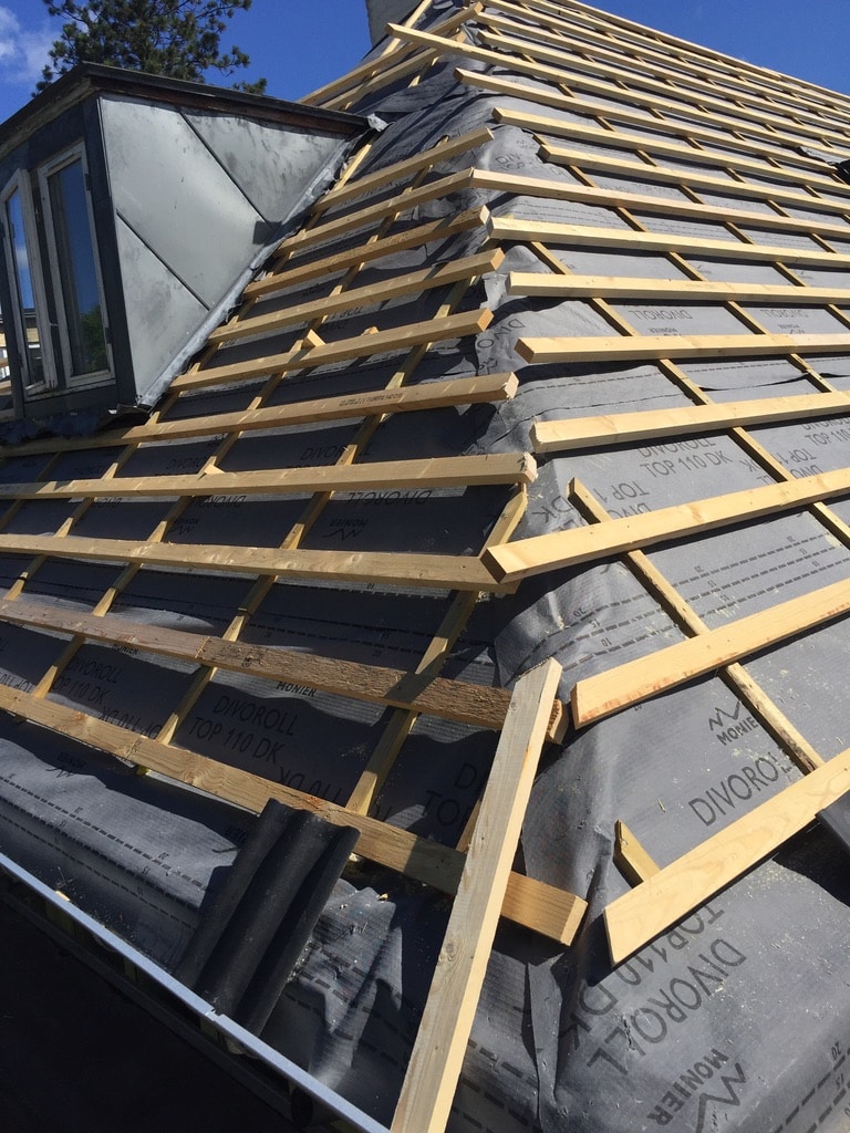 Nyt tag, tømrerarbejde i København