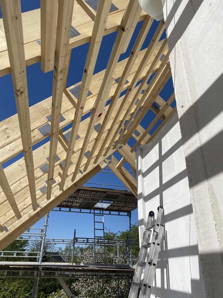 Nyt tag, tømrerarbejde i København